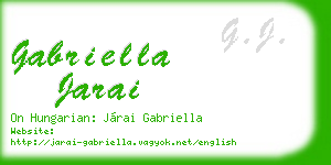 gabriella jarai business card
